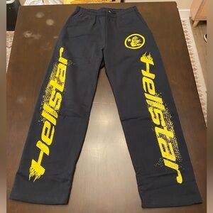 Hellstar Speed Sweatpants - Navy and Yellow